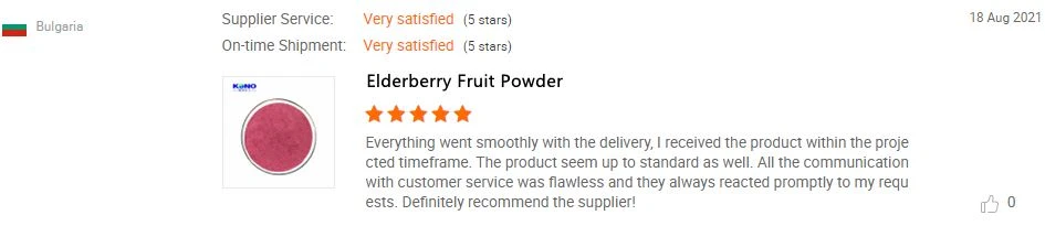 Elderberry fruit powder comments